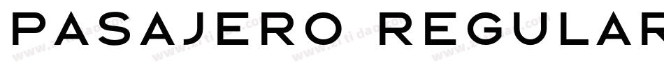 Pasajero Regular字体转换